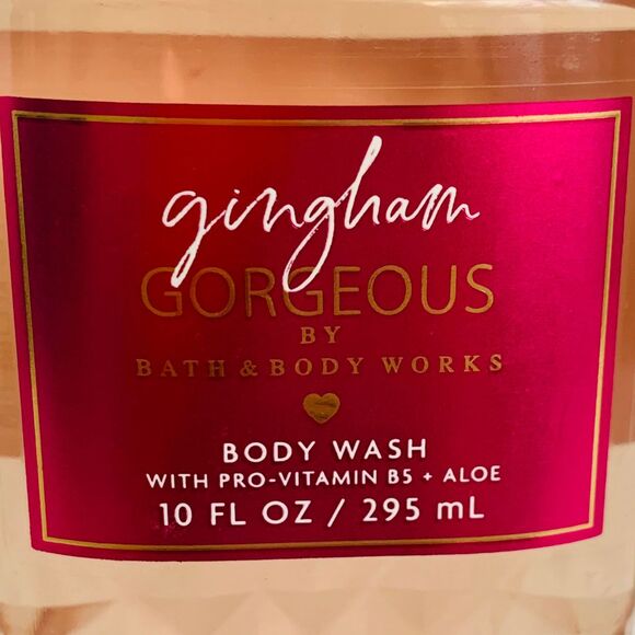 Bath & Body Works Gingham Gorgeous Luxurious Sent Shower Gel Body Wash 10 fl oz - Picture 3 of 3
